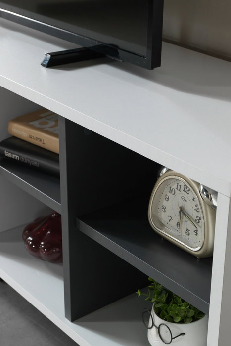 Hanah Home Şile 3612 Soporte para TV Blanco y Antracita Hanah Home Şile 3612 Soporte para TV Blanco y Antracita